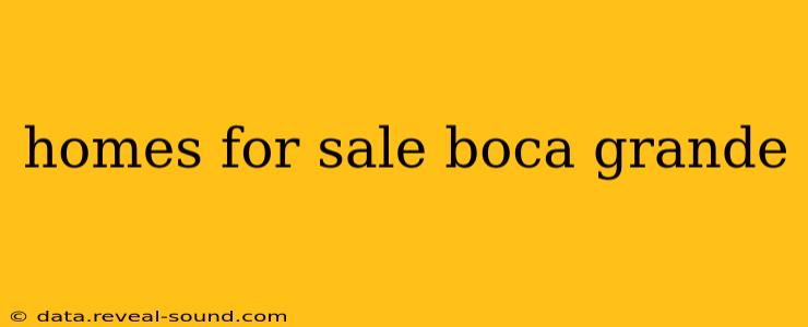 homes for sale boca grande