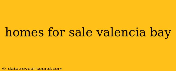 homes for sale valencia bay