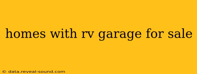 homes with rv garage for sale