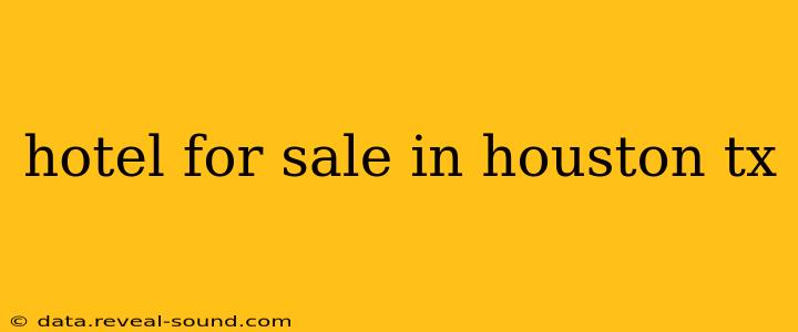 hotel for sale in houston tx