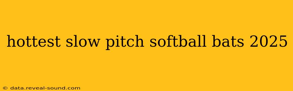 hottest slow pitch softball bats 2025