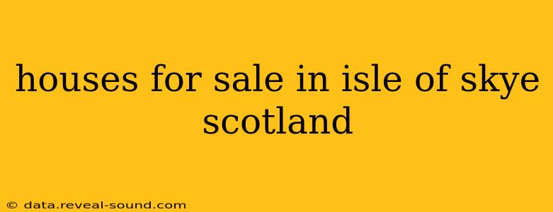 houses for sale in isle of skye scotland
