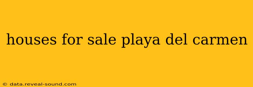 houses for sale playa del carmen