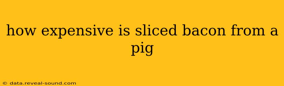 how expensive is sliced bacon from a pig