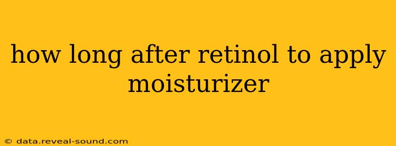 how long after retinol to apply moisturizer