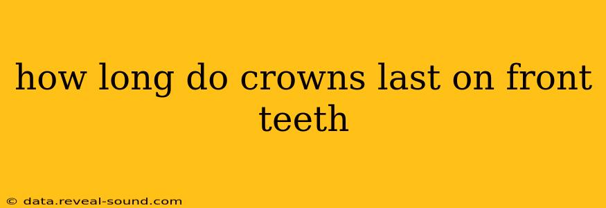 how long do crowns last on front teeth