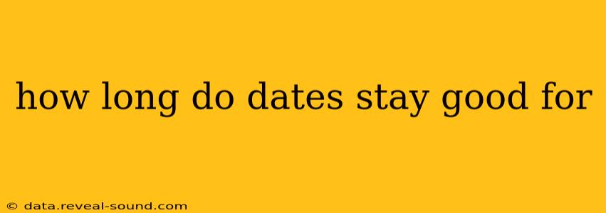 how long do dates stay good for