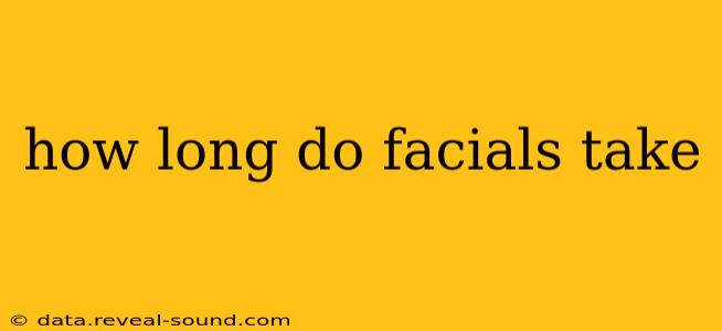 how long do facials take