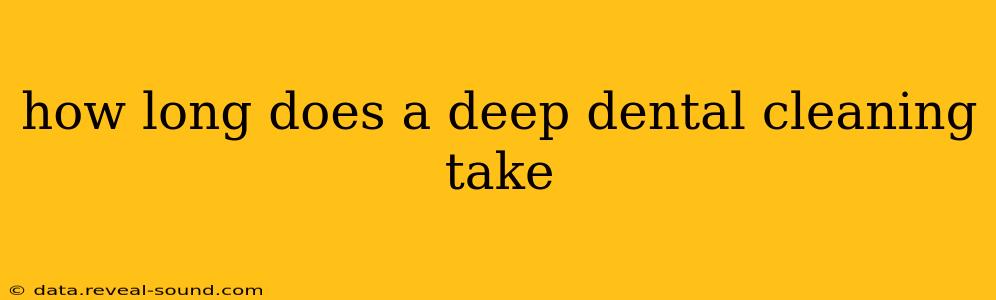 how long does a deep dental cleaning take