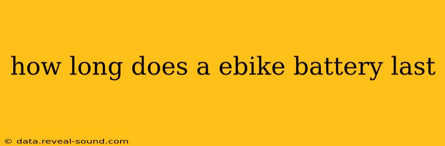 how long does a ebike battery last