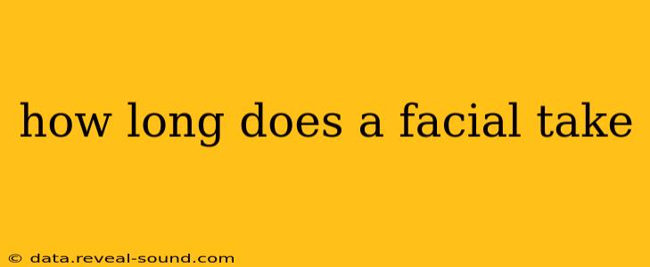 how long does a facial take