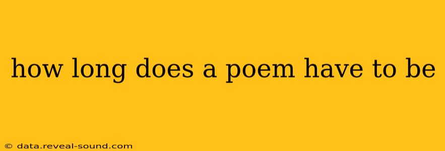 how long does a poem have to be