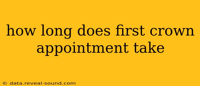 how long does first crown appointment take