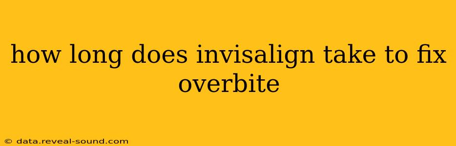 how long does invisalign take to fix overbite