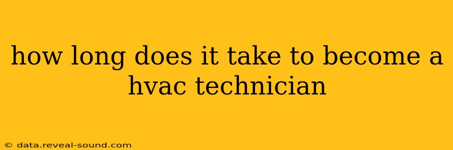 how long does it take to become a hvac technician