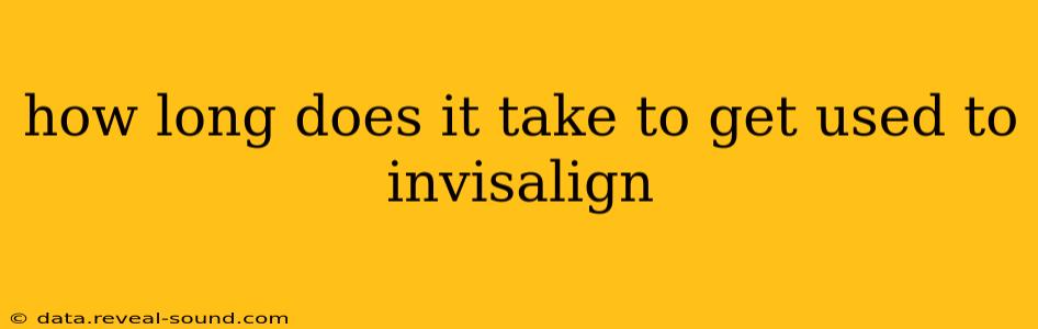 how long does it take to get used to invisalign