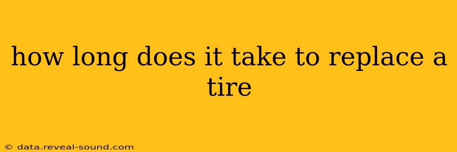 how long does it take to replace a tire