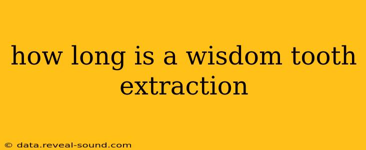 how long is a wisdom tooth extraction