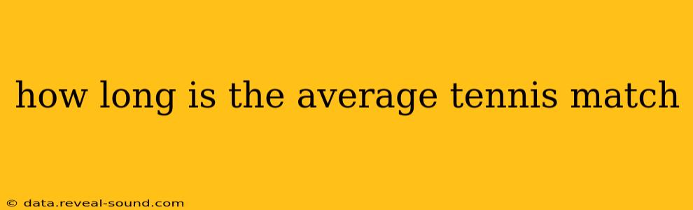 how long is the average tennis match