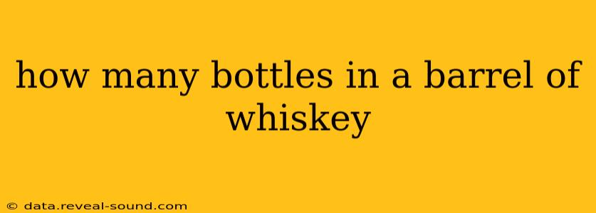 how many bottles in a barrel of whiskey