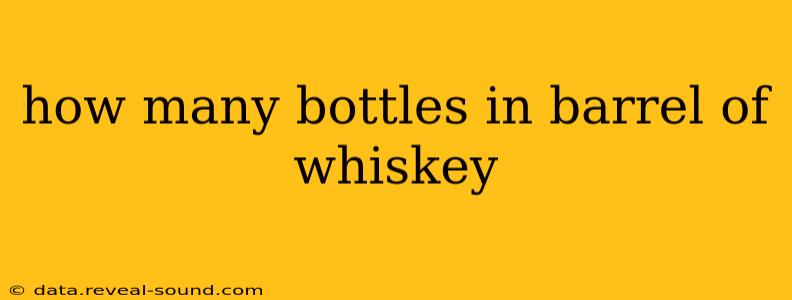 how many bottles in barrel of whiskey