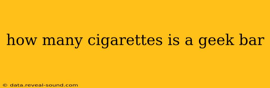 how many cigarettes is a geek bar