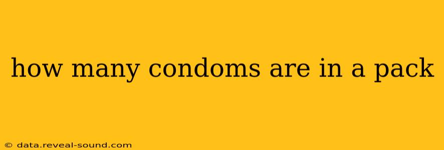 how many condoms are in a pack