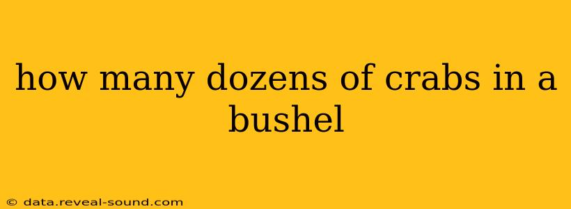 how many dozens of crabs in a bushel