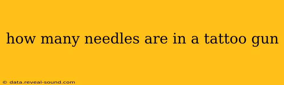 how many needles are in a tattoo gun