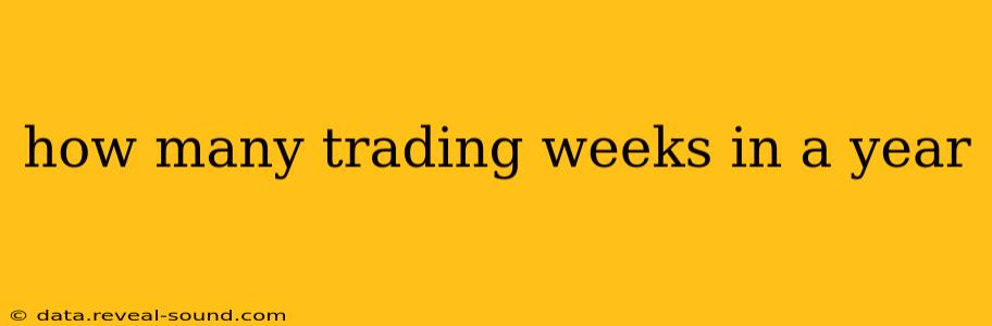 how many trading weeks in a year