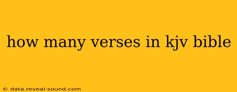 how many verses in kjv bible