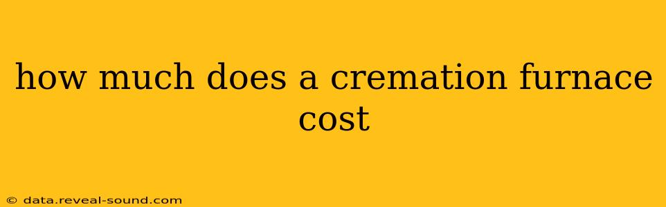 how much does a cremation furnace cost