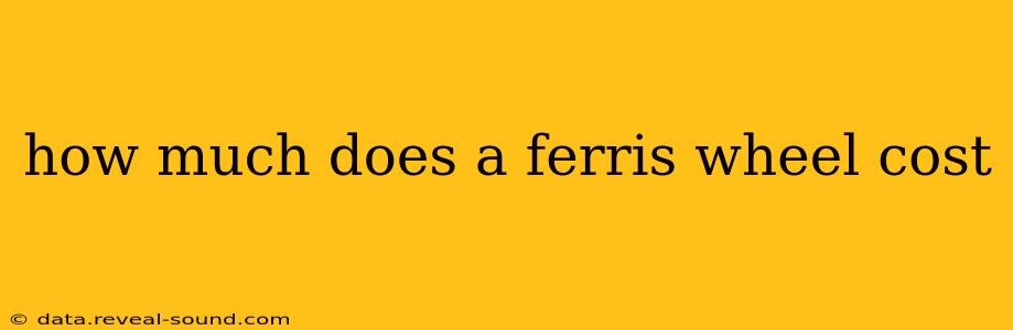 how much does a ferris wheel cost