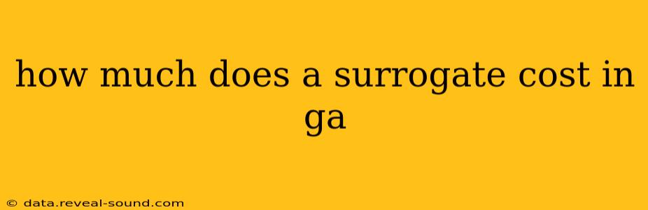 how much does a surrogate cost in ga