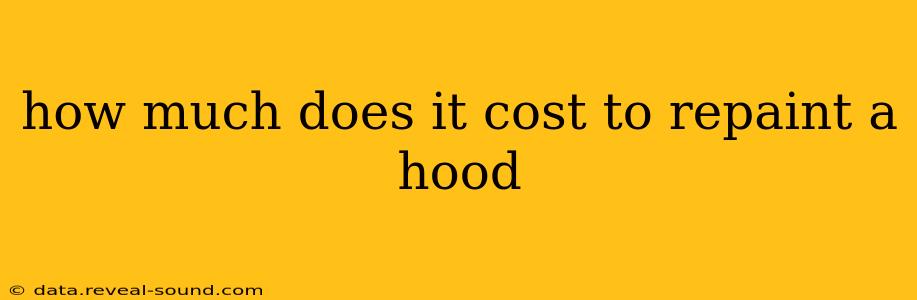 how much does it cost to repaint a hood