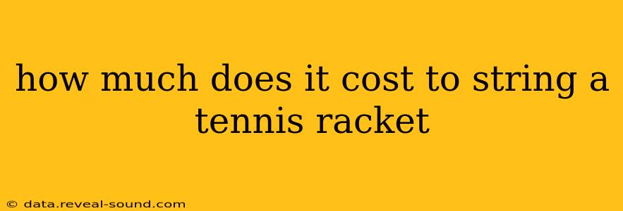 how much does it cost to string a tennis racket