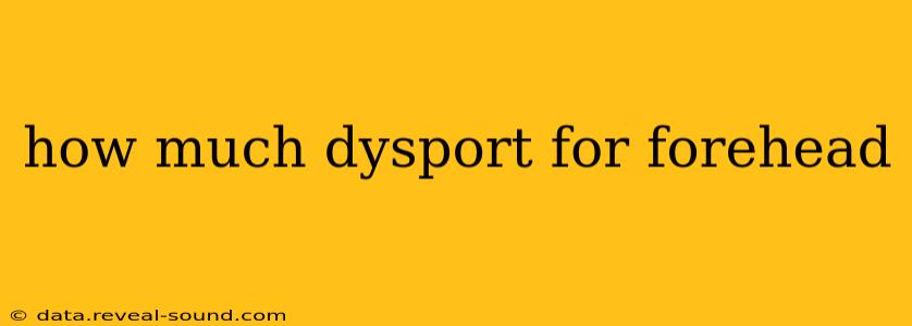 how much dysport for forehead