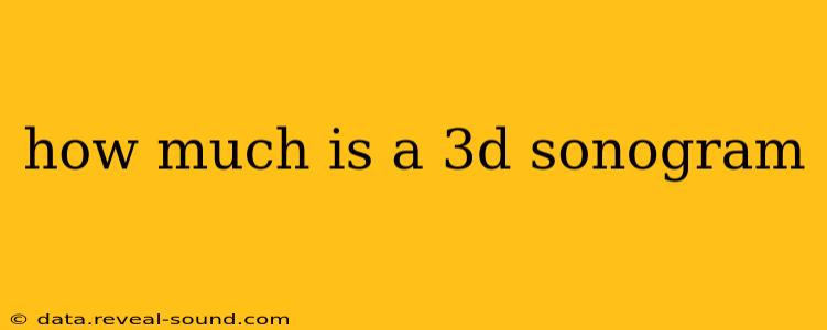 how much is a 3d sonogram