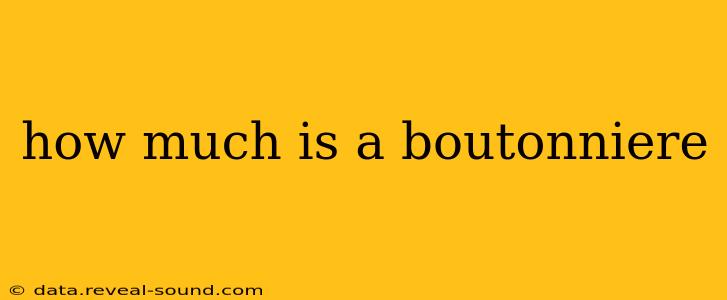 how much is a boutonniere