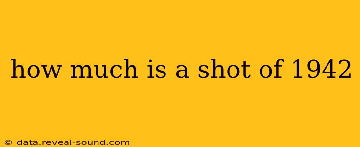 how much is a shot of 1942