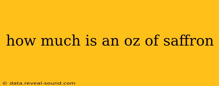 how much is an oz of saffron