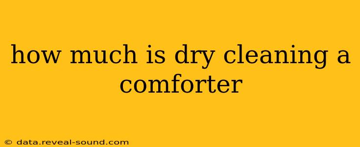 how much is dry cleaning a comforter