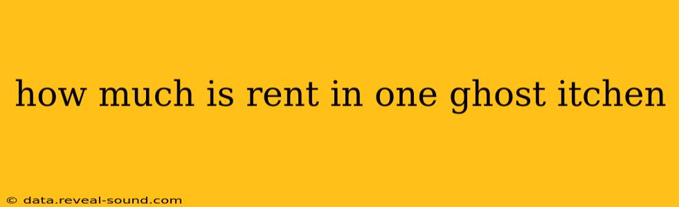how much is rent in one ghost itchen