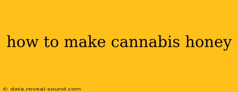 how to make cannabis honey