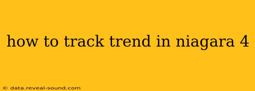 how to track trend in niagara 4