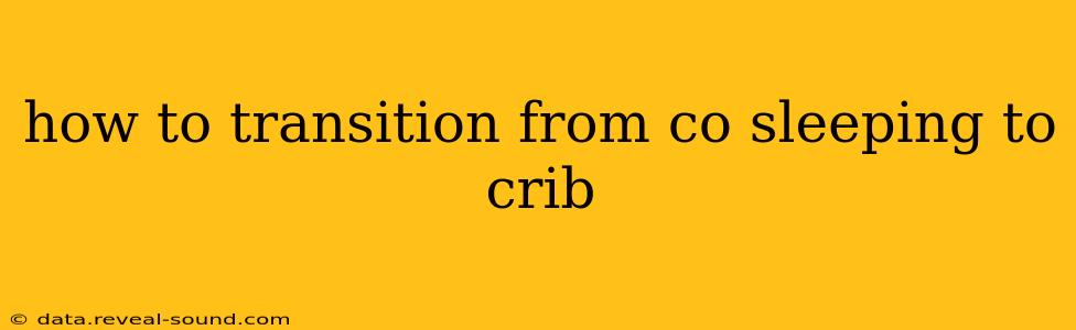 how to transition from co sleeping to crib