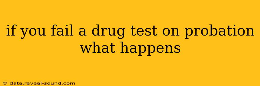 if you fail a drug test on probation what happens