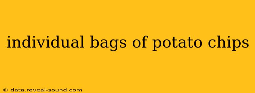 individual bags of potato chips