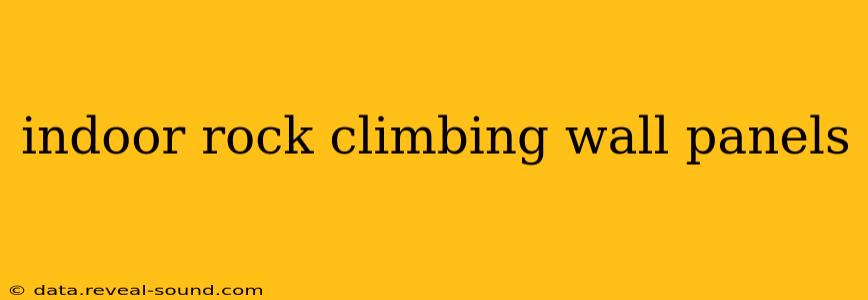 indoor rock climbing wall panels