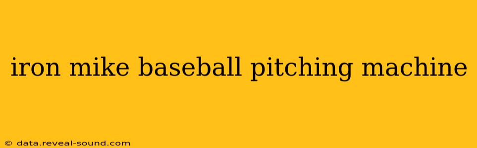 iron mike baseball pitching machine